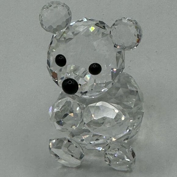 Swarovski  Crystal Sitting Teddy Bear Brilliant Faceted Figurine  7664 NR 044 - Picture 11 of 12